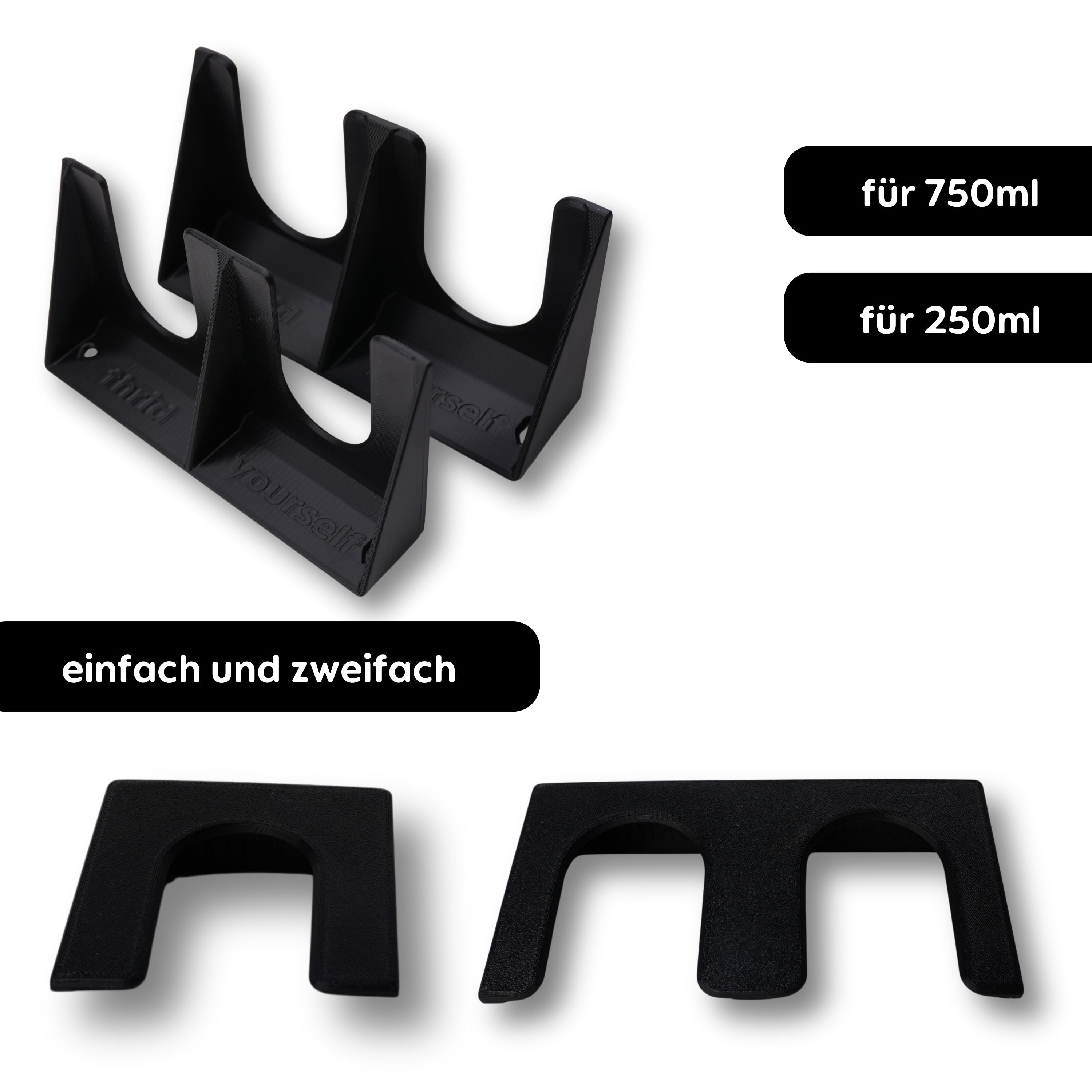 Wall mount for True Fruits bottles Household kitchen organization