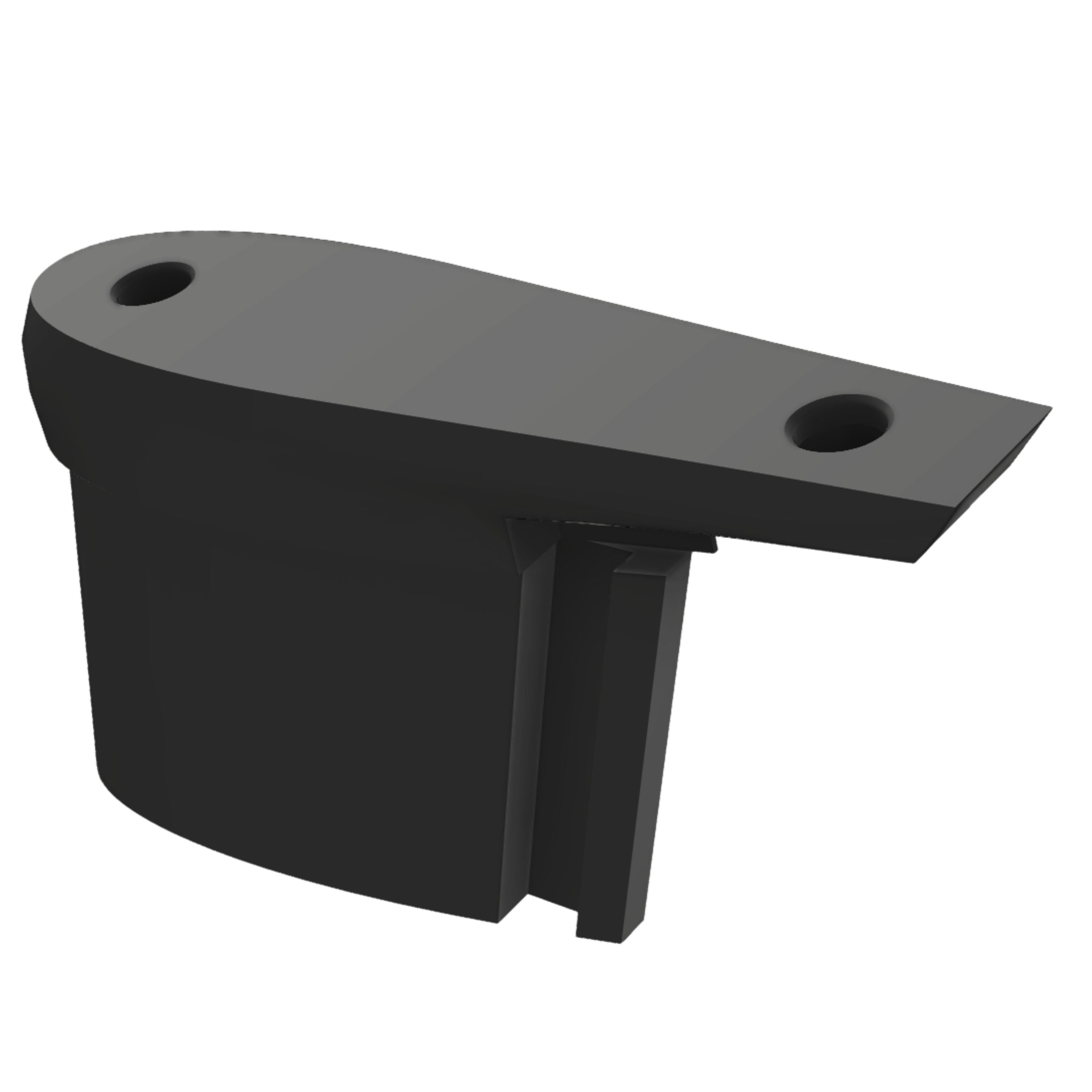 BTA Flaschenhalter für Scott Plasma 6 Fahrrad | Aero-Halter aus Carbonverstärktem Hochleistungskunststoff schwarz