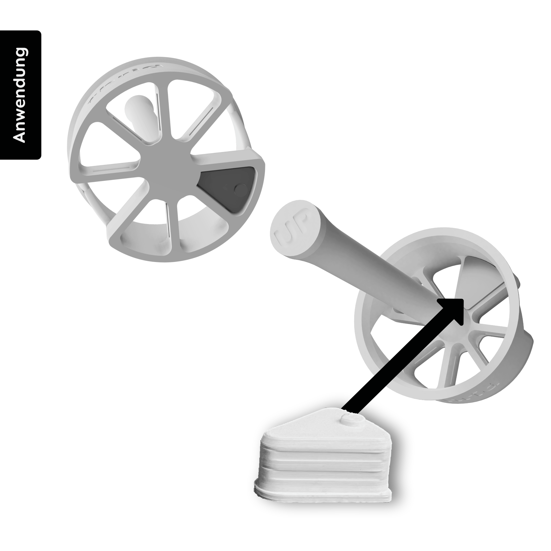 Flushing restrictor for Geberit Omega/Sigma overflow pipe