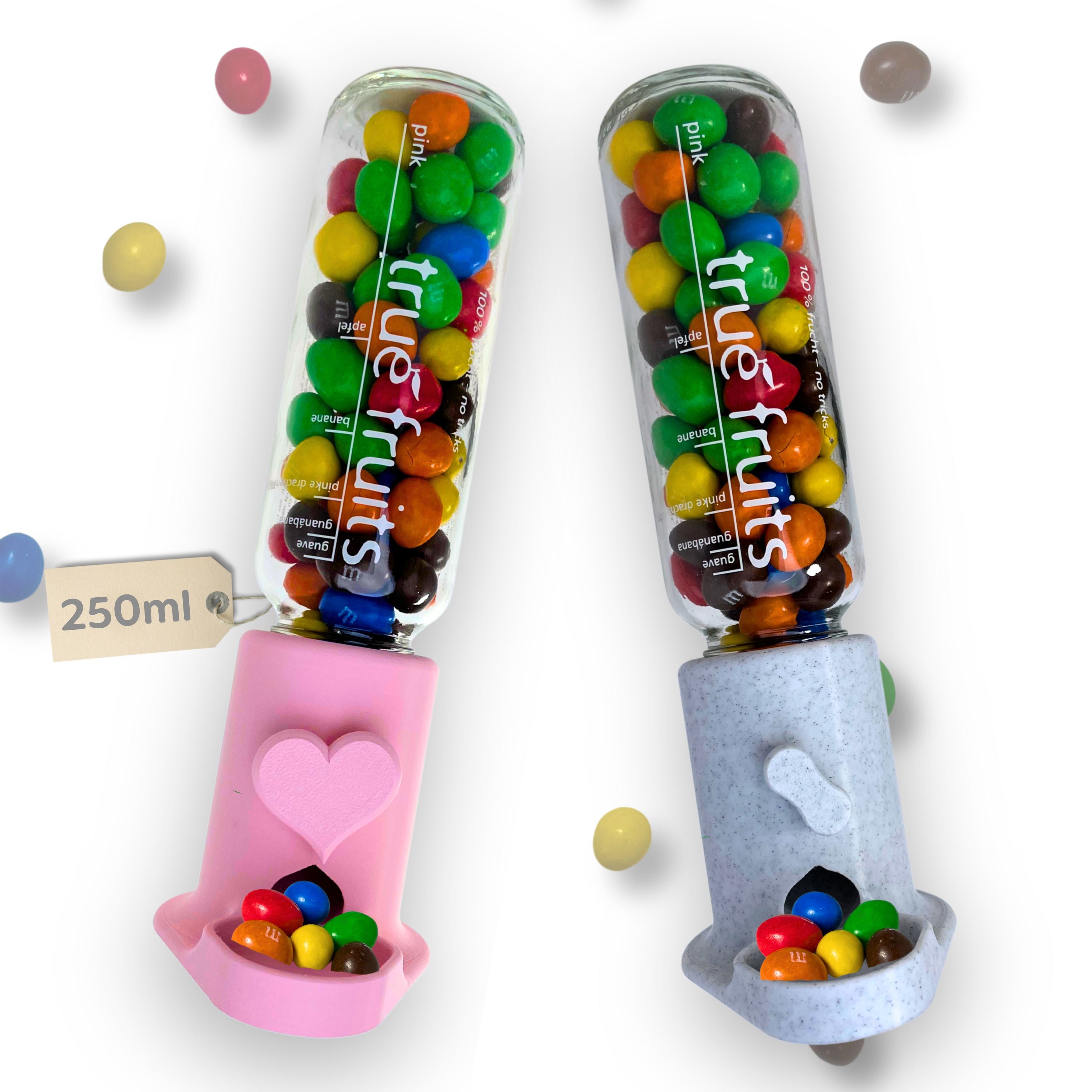 Sweet dispenser for True Fruits bottle