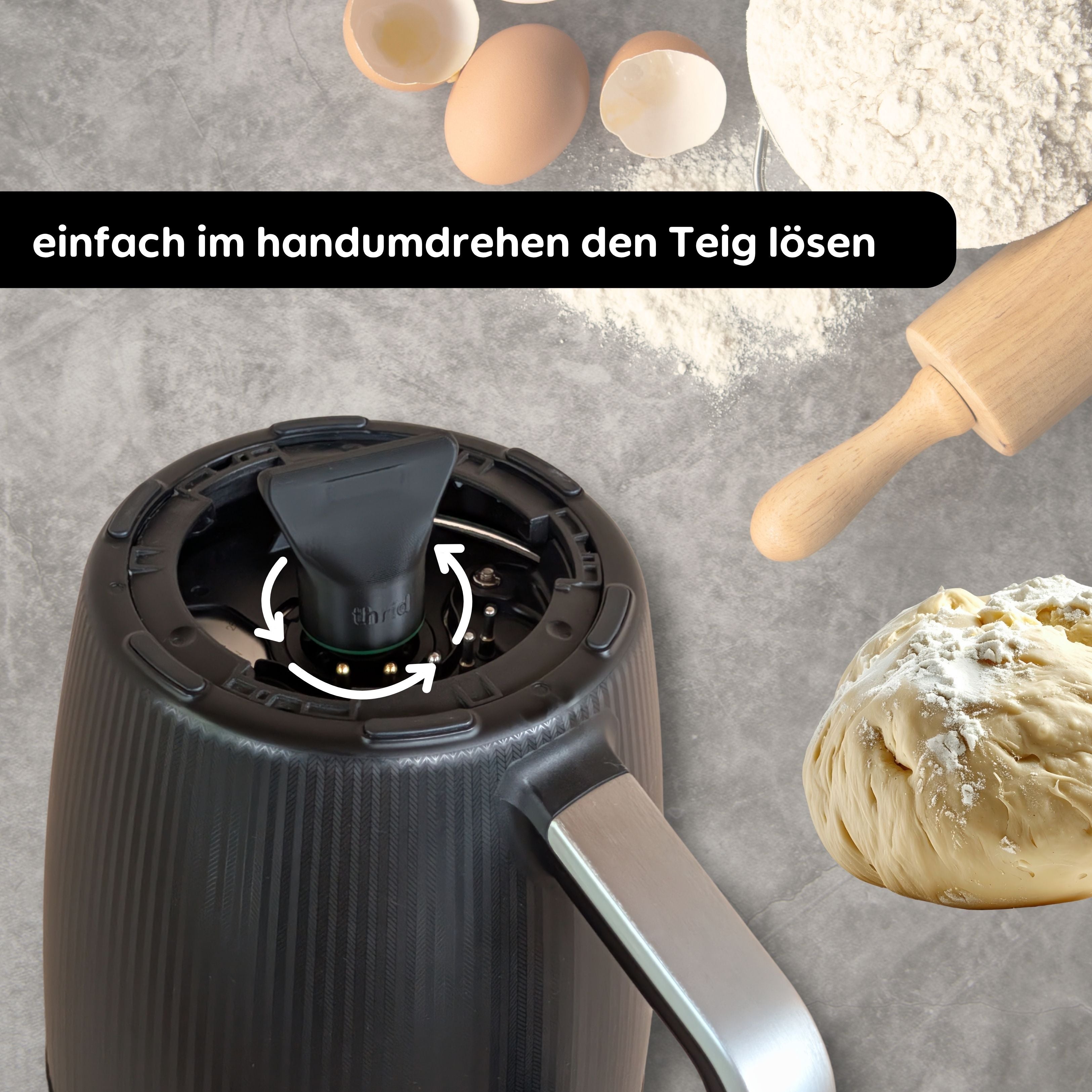 thrid Teiglöser für Thermomix TM7 Vorwerk – Zubehör Gadget für Thermomix TM7