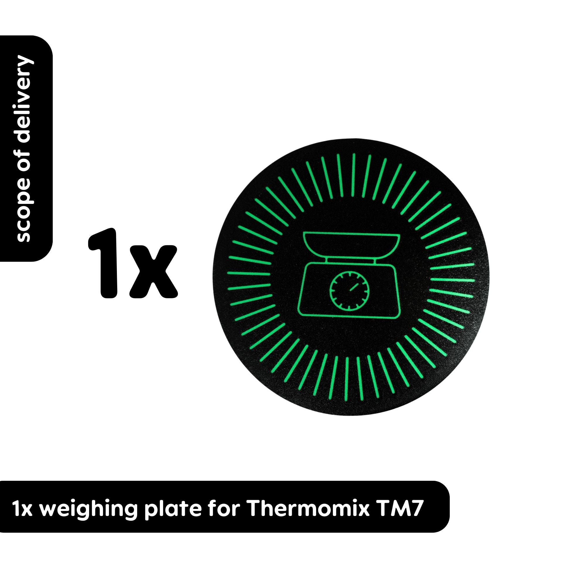 Wiegeplatte V2 für Thermomix TM7 Vorwerk Waagenabdeckung Wiegeplatte Zubehör