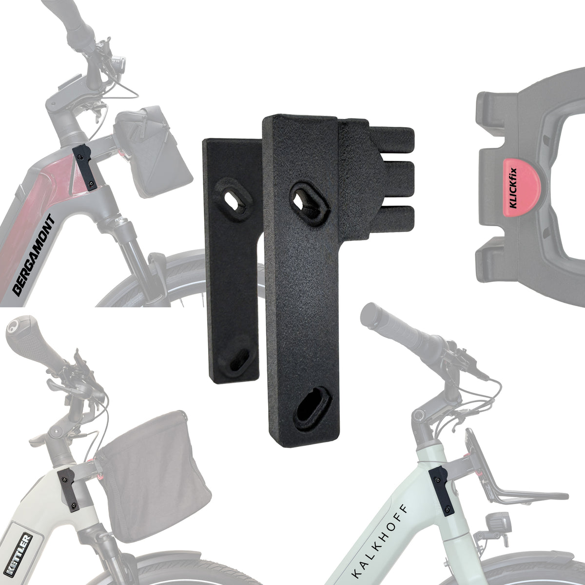 Adapter für Riese & Müller E-Bikes - Klickfix Lenker Adapter E mit Schloss einfach am Fahrrad montieren Zubehör